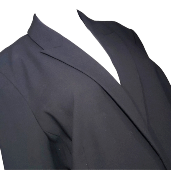 Calvin Klein Black Polyester Rayon Spandex Women's Jacket 🧥 Size 14 - Picture 3 of 15